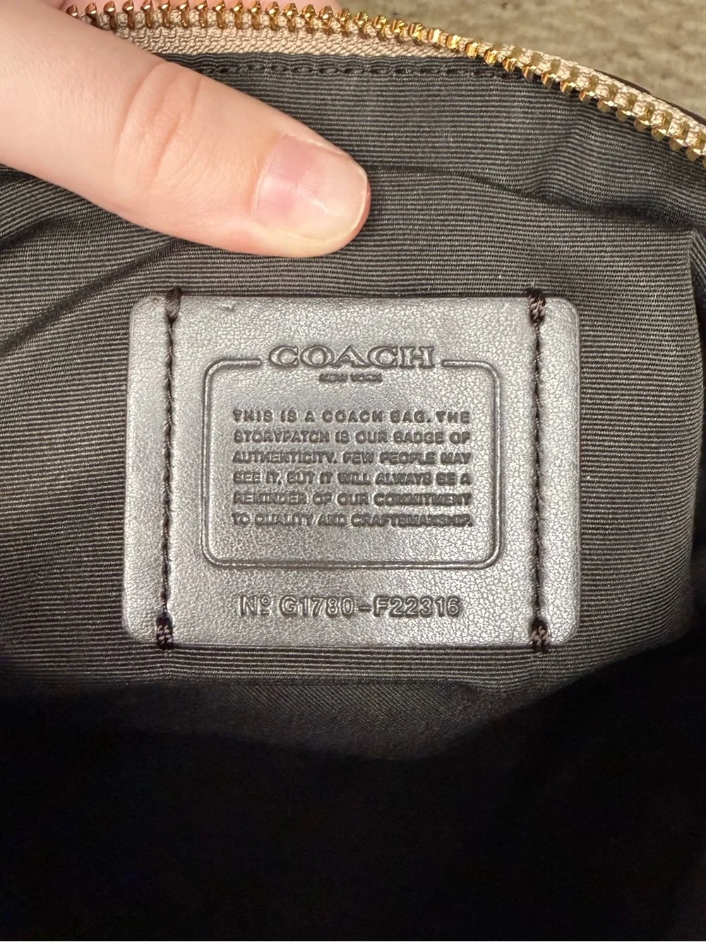 Coach Pebble Leather Small Kelsey Satchel in Metallic Beige w/ Detachable Strap